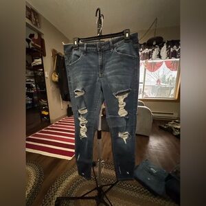 Mudd Blue Distressed Women Jeans Jeggings